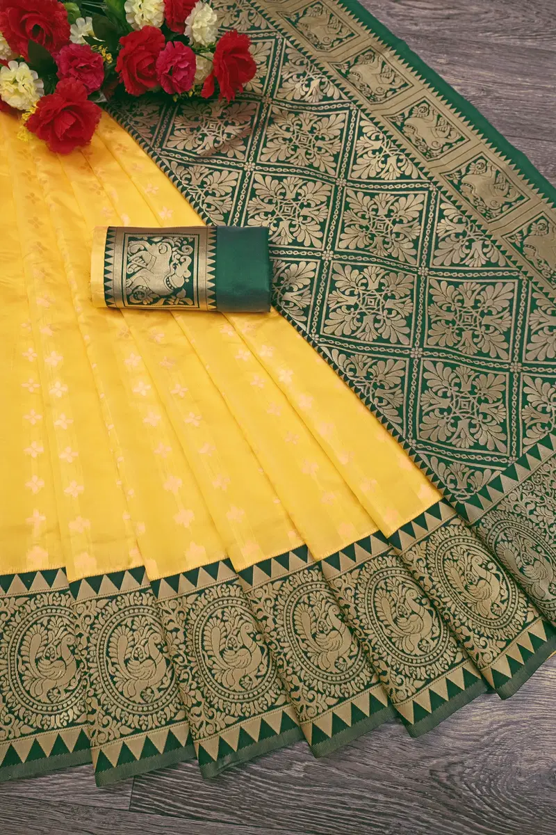 Aab Sneha Yellow Ethnic Wear Wholesale Designer Sarees Catalog